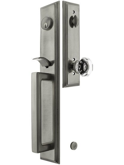 Melrose Tubular Handleset with Choice of Interior Knob or Lever